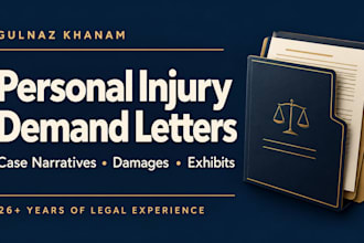 draft personal injury demand letters for attorney review
