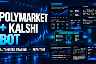 build custom auto polymaket bot and kalshi trading bot