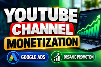 complete youtube channel monetization, organic monetization