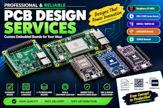 design raspberry pi hats, cm4, cm5, esp32 pcb, nrf52840 pcb, stm32 pcb board