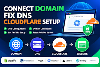 connect your domain fix dns issues and setup cloudflare