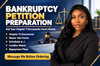 prepare your chapter 7 bankruptcy petition and schedules