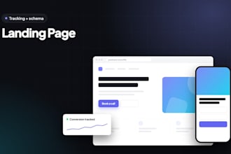 build a fast landing page with tracking, schema and a lead form