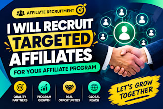 recruit targeted affiliates for your affiliate program