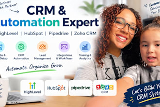 build gohighlevel website, CRM automation, hubspot, pipedrive, zoho CRM