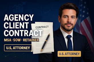 prepare your marketing agency msa, client contract and sow