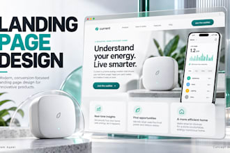 design a premium saas or lead generation landing page