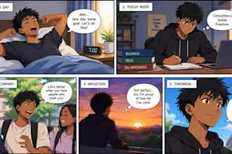 draw comic page manga