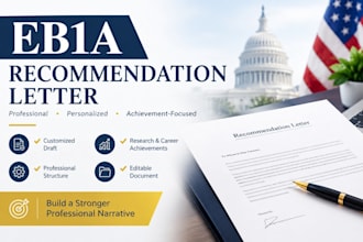 help draft eb1a recommendation letter based on your credentials