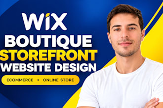 redesign wix boutique storefront website, design wix ecommerce, wix online store