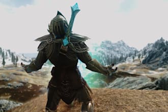 create unique skyrim racemenu characters, armor and weapons for se ae