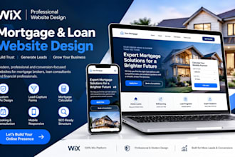 wix website for loan consultants website design mortgage brokers website design
