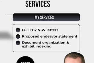 prepare a complete eb2niw petition package as a us immigration attorney
