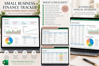 create a small business income and expense tracker