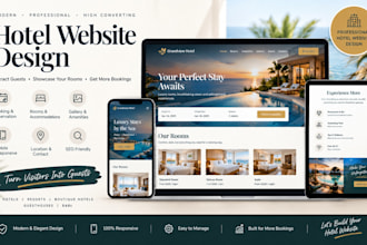 hotel website design with booking and reservation features for modern hotels new
