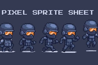 create pixel art character animation pixel art sprite sheet pixel sprite sheet