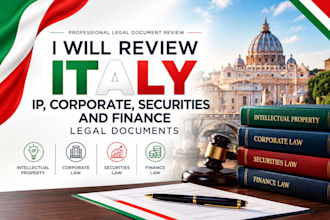 review italy IP, corporate, securities and finance legal documents