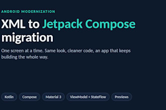 migrate your android XML screens to jetpack compose