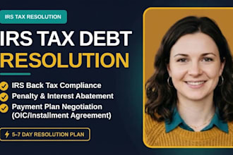 resolve irs tax debt, back taxes, and tax resolution cases