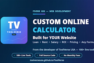 build a custom online calculator or interactive tool for your website
