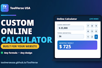 build a custom online calculator or interactive tool for your website