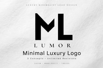 design luxury minimal monogram logo for your brand