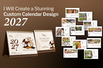 design a professional custom calendar 2027 for your business