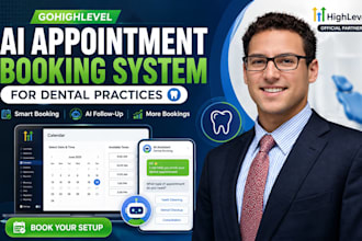 set up gohighlevel ai appointment booking for your dental practice