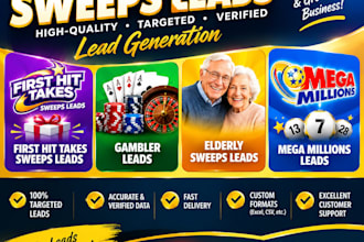 first hit takes sweeps leads, gambler leads, elderly sweeps leads, mega millions