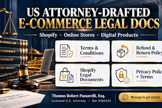 draft an e commerce privacy policy and terms for your business