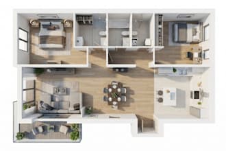 create 3d plans apartment, floor plans, and interior layouts