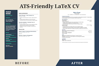 convert and format your resume or CV into clean latex