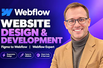 design and develop webflow website, figma to webflow, webflow expert