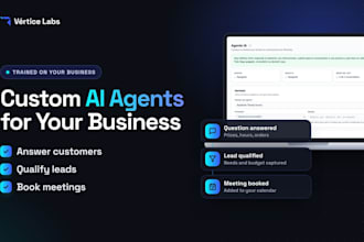 build custom ai agents that answer, qualify leads and book meetings