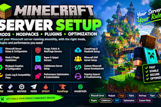 create fix optimize minecraft modpack server setup paper minecraft developer smp
