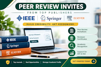 get peer review invites from springer, ieee and elsevier for eb1, eb2