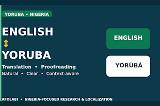 translate english to yoruba and yoruba to english