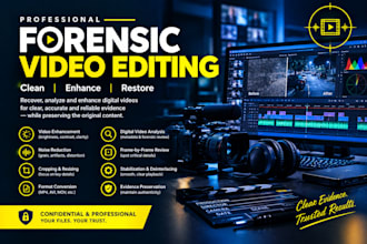 do forensic video, audio, cctv and image enhancement