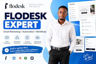 set up flodesk email marketing, automation, forms workflows