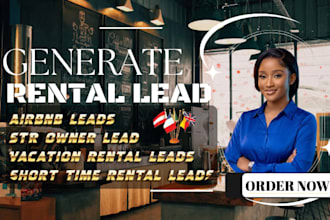 generate targeted rental leads, airbnb leads and property management leads