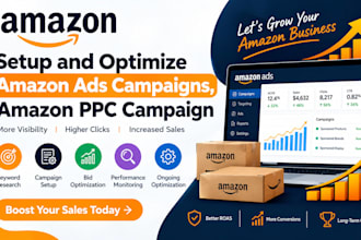set up and optimize amazon ads campaigns and amazon PPC