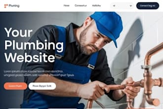 design squarespace plumber website plumbing contractor website hvac website