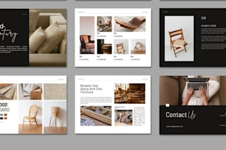 design furniture catalog lookbook for premium furniture brands and collections