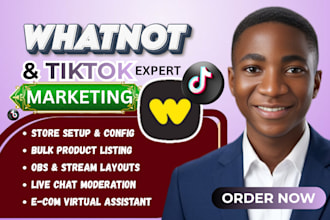 set up and manage your tik tok shop and whatnot live selling store