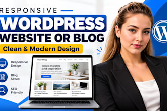 create a responsive wordpress website or blog