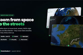 install world radios 3d globe live radio laravel script