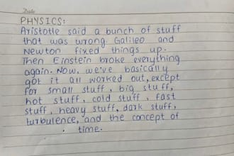provide neat handwritten assignments and documents