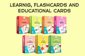 design kid cards educational flashcards learning cards and board games