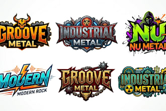 do groove metal, industrial metal, nu metal modern rock logo