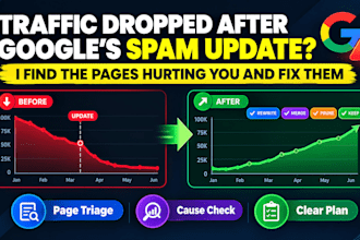 fix ai written pages that lost traffic in google spam and core updates